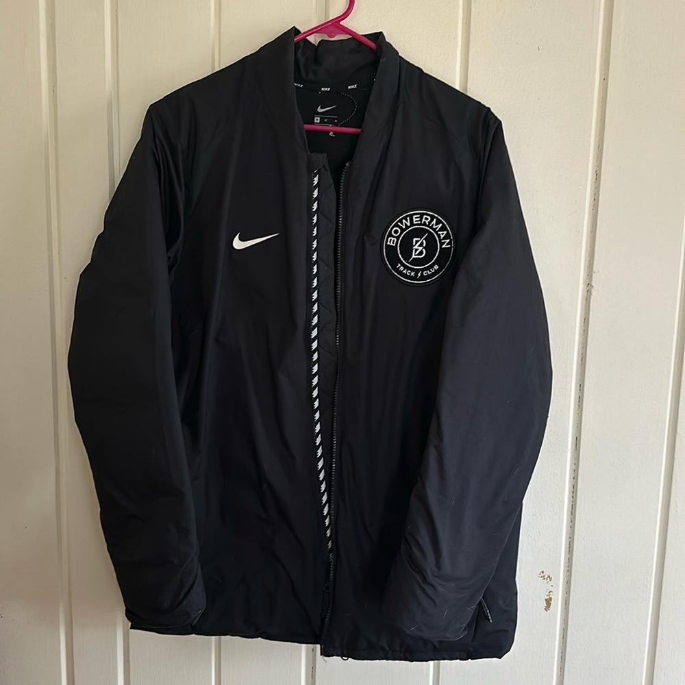 Nike Bowerman Track Club Winter Bomber Jacket Medium Rare knit Patch